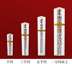 お護摩札の種類